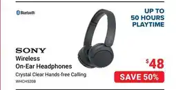 Visions Electronics Sony Wireless On-Ear Headphones offer