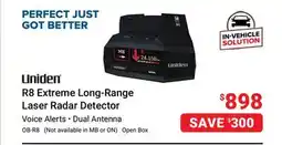 Visions Electronics UNIDEN R8 Extreme Long-Range Laser Radar Detector offer