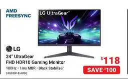 Visions Electronics LG AUSQ 24 UltraGear FHD HDR10 Gaming Monitor offer
