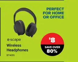 Visions Electronics e scape Wireless Headphones offer