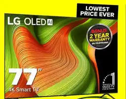Visions Electronics LG 77 4K Smart TV offer