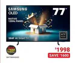 Visions Electronics 77 S84F 4K Smart TV offer