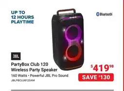 Visions Electronics PartyBox Club 120 Wireless Party Speaker offer