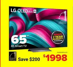 Visions Electronics 65 4K Smart TV offer