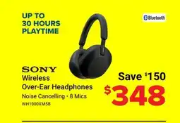 Visions Electronics SONY Wireless Over-Ear Headphones offer