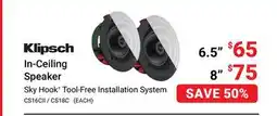 Visions Electronics Klipsch 6.5 In-Ceiling Speaker offer