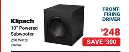 Visions Electronics Klipsch 10 Powered Subwoofer offer