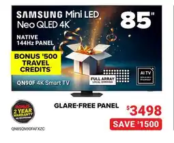Visions Electronics SAMSUNG 85 Neo QLED 4K Native 144Hz Panel QN90F 4K Smart TV offer