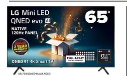 Visions Electronics 65 LG Mini LED QNED evo AI NATIVE 120Hz PANEL offer