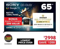 Visions Electronics SONY 65 QD-OLED NATIVE 120Hz PANEL offer