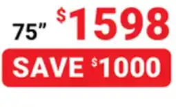 Visions Electronics LG 75 94 4K Smart TV offer