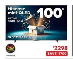 Visions Electronics Hisense 4K Smart TV offer