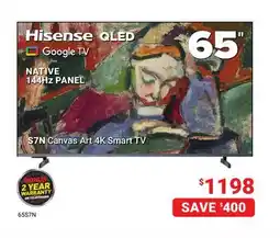 Visions Electronics 65 S7N Canvas Art 4K Smart TV offer