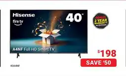 Visions Electronics Hisense A4NF 40 Full HD Smart TV offer