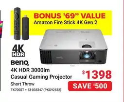 Visions Electronics 4K HDR 3000lm Casual Gaming Projector offer
