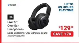 Visions Electronics JBL Live 770 Over-Ear Headphones offer