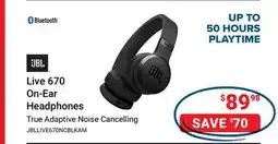 Visions Electronics JBL Live 670 On-Ear Headphones offer