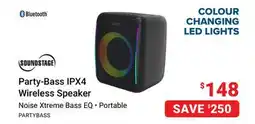Visions Electronics Soundstage Party-Bass IPX4 Speaker offer