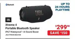 Visions Electronics JBL Xtreme 4 Portable Bluetooth Speaker offer