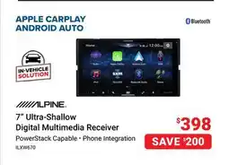 Visions Electronics ALPINE 7 Ultra-Shallow Digital Multimedia Receiver offer