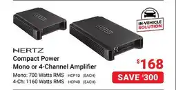 Visions Electronics NERTZ Compact Power Mono or 4-Channel Amplifier offer