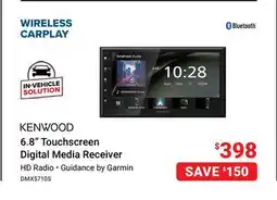 Visions Electronics KENWOOD 6.8 Touchscreen Digital Media Receiver offer