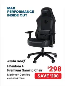 Visions Electronics Anda Seat Phantom 4 Premium Gaming Chair offer