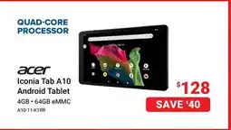 Visions Electronics Acer Iconia Tab A10 Android Tablet offer