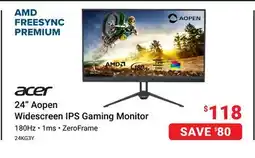 Visions Electronics Acer 24 Aopen Widescreen IPS Gaming Monitor offer