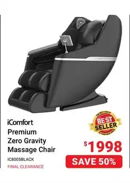 Visions Electronics iComfort Premium Massage Chair offer