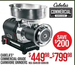 Cabela's CABELA'S COMMERCIAL-GRADE CARNIVORE GRINDERS offer