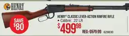 Cabela's HENRY CLASSIC LEVER-ACTION RIMFIRE RIFLE offer