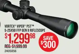 Cabela's VORTEX VIPER PST 5-25X50 FFP GEN II RIFLESCOPE offer