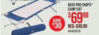 Cabela's BASS PRO SHOPS CAMP COT offer
