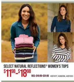 Cabela's SELECT NATURAL REFLECTIONS WOMEN'S TOPS offer