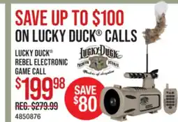 Cabela's LUCKY DUCK REBEL ELECTRONIC GAME CALL offer