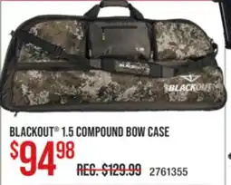 Cabela's BLACKOUT 1.5 COMPOUND BOW CASE offer