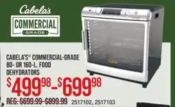 Cabela's CABELA'S COMMERCIAL-GRADE 80-OR 160-L. FOOD DEHYDRATORS offer