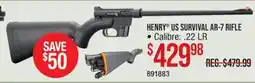 Cabela's HENRY US SURVIVAL AR-7 RIFLE offer