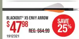 Cabela's BLACKOUT X5 ENVY ARROW offer