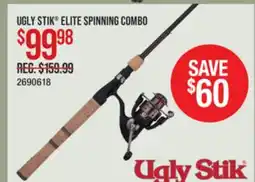 Cabela's UGLY STIK ELITE SPINNING COMBO offer
