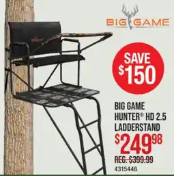 Cabela's BIG GAME HUNTER HD 2.5 LADDERSTAND offer