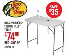 Cabela's BASS PRO SHOPS FOLDING FILLET TABLE offer