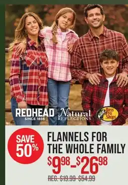 Cabela's FLANNELS FOR THE WHOLE FAMILY offer