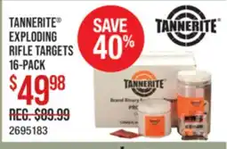 Cabela's TANNERITE EXPLODING RIFLE TARGETS 16-PACK offer