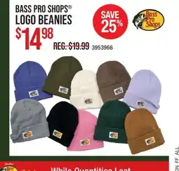 Cabela's ALL BASS PRO SHOPS LOGO BEANIES offer