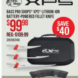 Cabela's BASS PRO SHOPS XPS LITHIUM-ION BATTERY-POWERED FILLET KNIFE offer