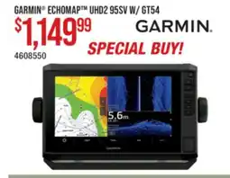Cabela's GARMIN ECHOMAP UHD2 95SV W/GT54 offer