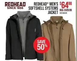 Cabela's REDHEAD MEN'S SOFTSHELL SYSTEMS JACKET offer