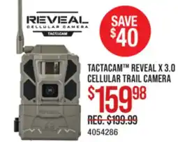 Cabela's TACTACAM REVEAL X 3.0 CELLULAR TRAIL CAMERA offer